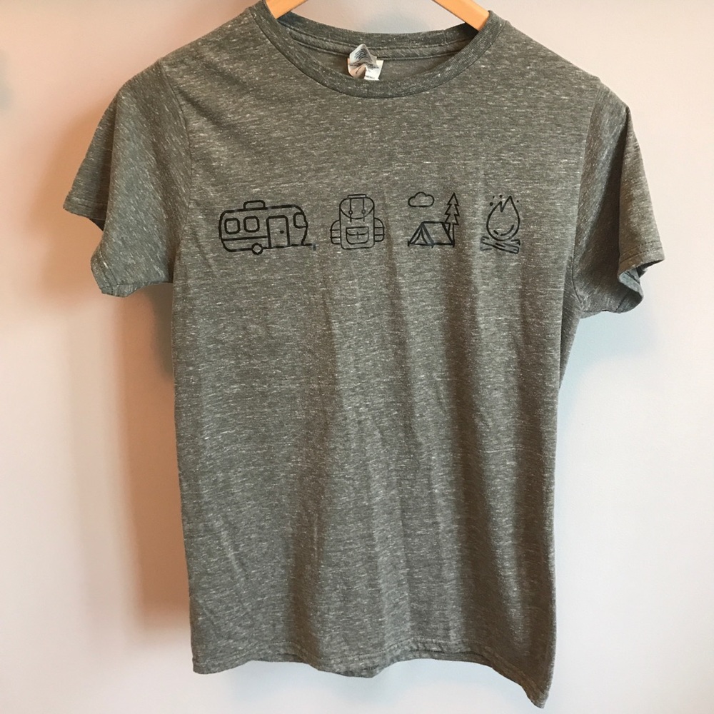 Olive green outdoors tee